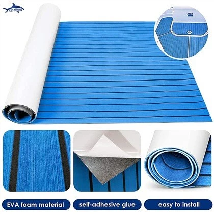 Tapis imitation teck en mousse marine
